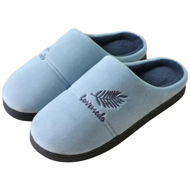 Cotton Slippers Autumn and Winter Women's New Men's Home Indoor and Outdoor Thick-Soled Thickened Warm Cotton Slippers Wholesale