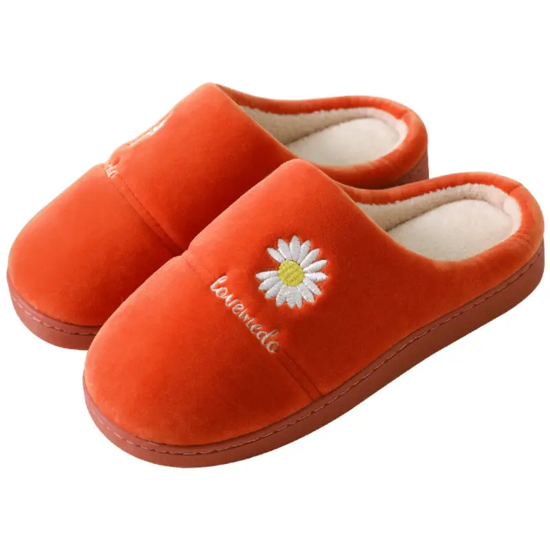 Cotton Slippers Autumn and Winter Women's New Men's Home Indoor and Outdoor Thick-Soled Thickened Warm Cotton Slippers Wholesale