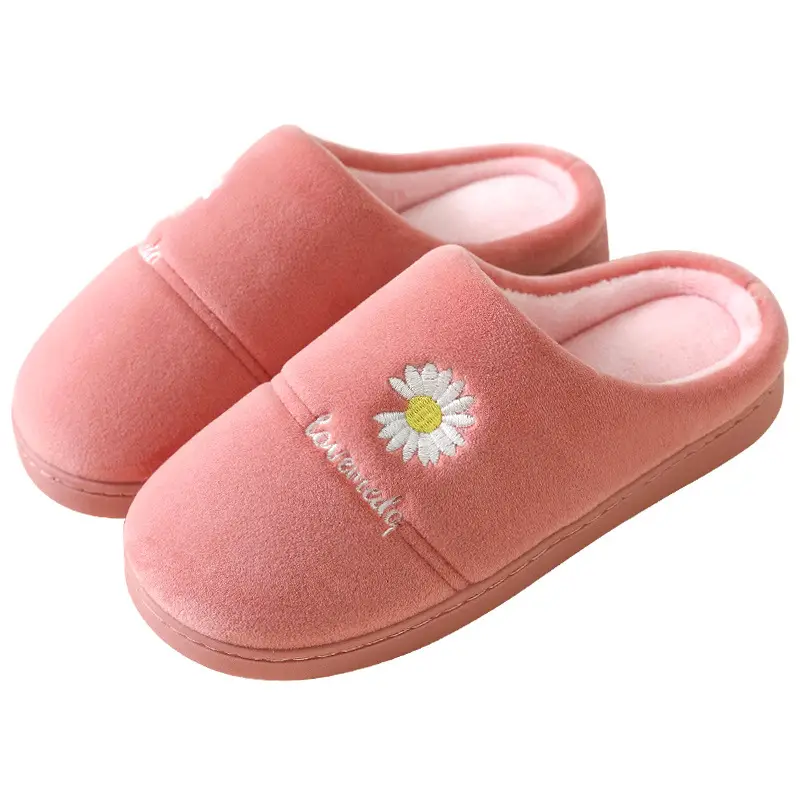 Cotton Slippers Autumn and Winter Women's New Men's Home Indoor and Outdoor Thick-Soled Thickened Warm Cotton Slippers Wholesale