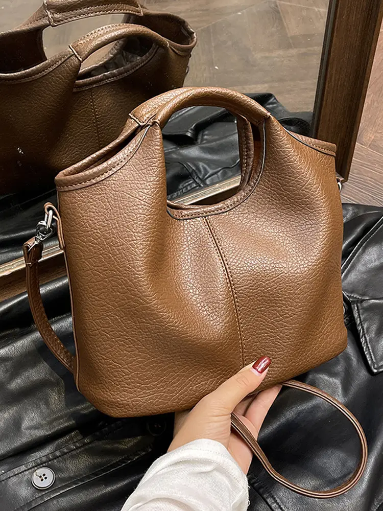 Black Leather Shoulder Bag for Women 2024 - Image 8