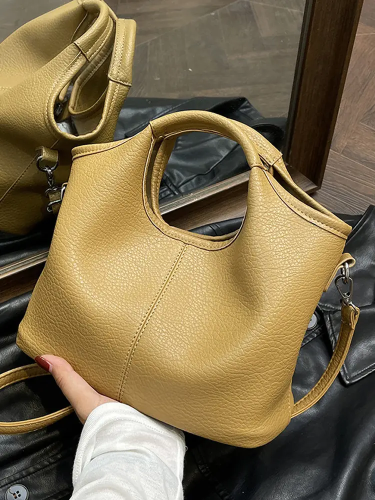 Black Leather Shoulder Bag for Women 2024 - Image 9