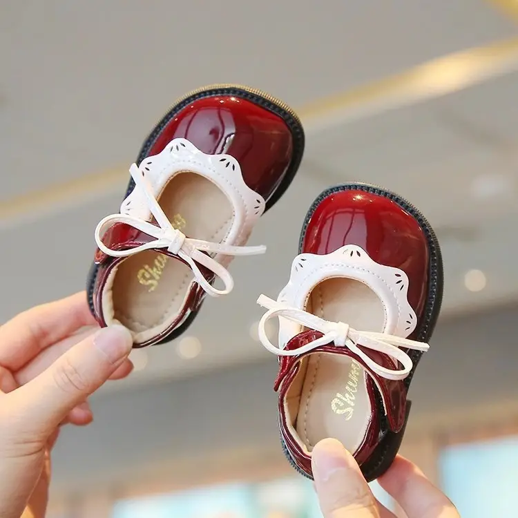 Female Baby Shoes One Year Old Spring and Autumn Children's Princess Shoes Baby Leather Shoes Breathable Non-slip Soft Bottom Toddler Shoes - Image 6
