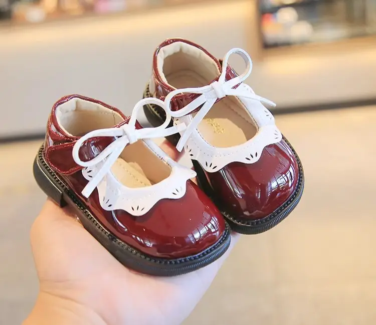 Female Baby Shoes One Year Old Spring and Autumn Children's Princess Shoes Baby Leather Shoes Breathable Non-slip Soft Bottom Toddler Shoes — feature 1