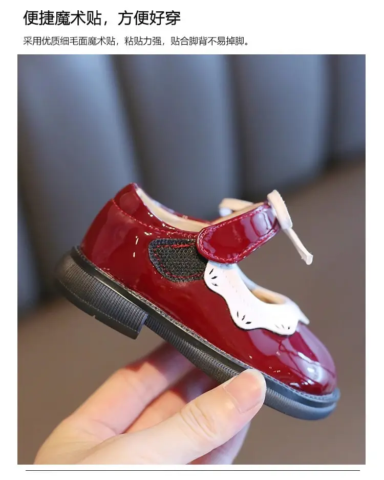 Female Baby Shoes One Year Old Spring and Autumn Children's Princess Shoes Baby Leather Shoes Breathable Non-slip Soft Bottom Toddler Shoes — feature 5