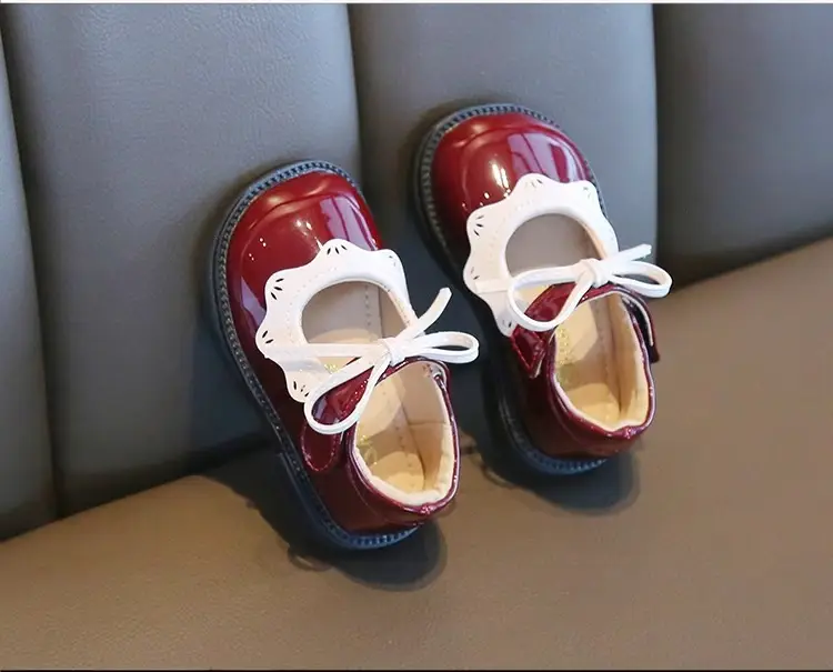 Female Baby Shoes One Year Old Spring and Autumn Children's Princess Shoes Baby Leather Shoes Breathable Non-slip Soft Bottom Toddler Shoes — feature 7