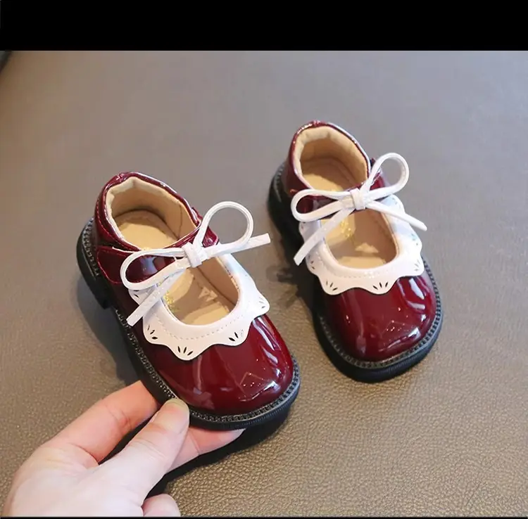 Female Baby Shoes One Year Old Spring and Autumn Children's Princess Shoes Baby Leather Shoes Breathable Non-slip Soft Bottom Toddler Shoes — feature 9