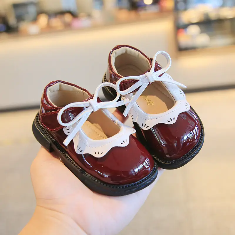 Female Baby Shoes One Year Old Spring and Autumn Children's Princess Shoes Baby Leather Shoes Breathable Non-slip Soft Bottom Toddler Shoes - Image 2