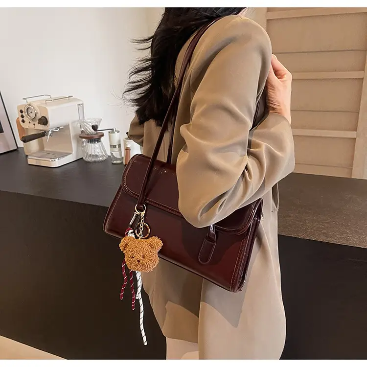 Women Cross-Border Retro Brown Shoulder Bag 2026 — feature 19