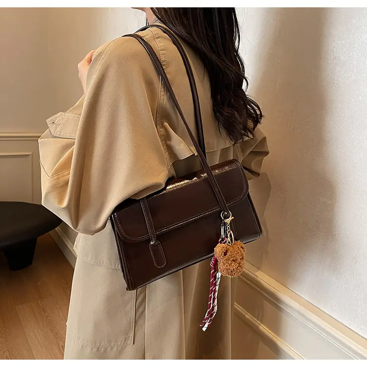 Women Cross-Border Retro Brown Shoulder Bag 2026 — feature 28