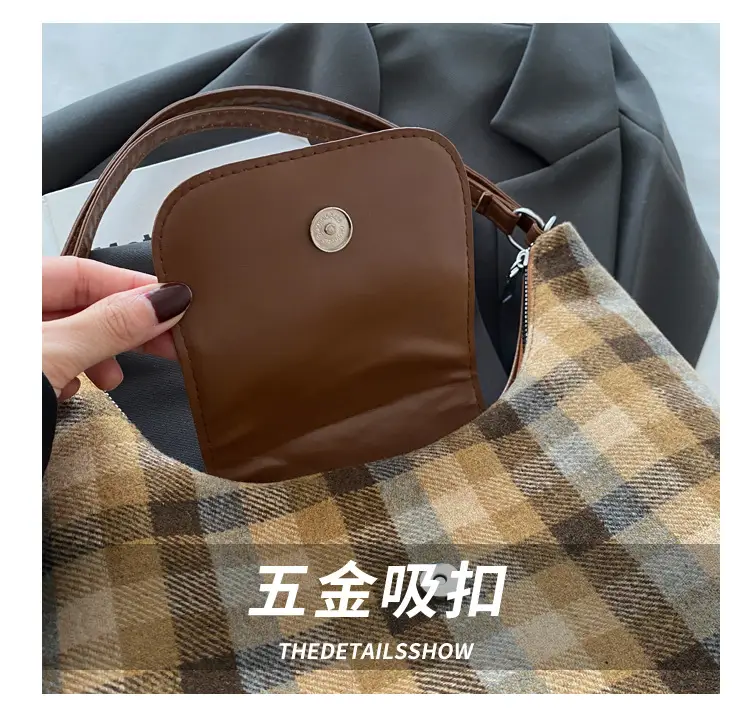 Korean Style Plaid Cartoon Puppy Backpack Bag Women 2024 — feature 5