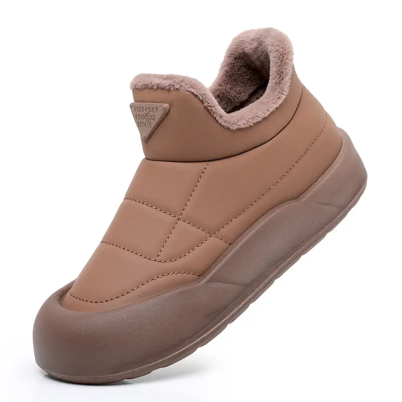 Women's Black Fleece Winter Boots Thick Bottom - Image 7