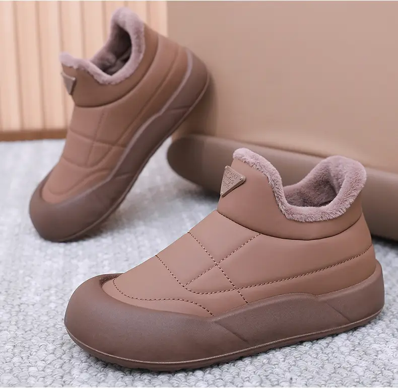 Women's Black Fleece Winter Boots Thick Bottom — feature 26