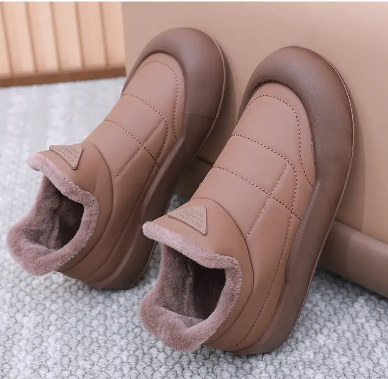 Women's Black Fleece Winter Boots Thick Bottom — feature 27