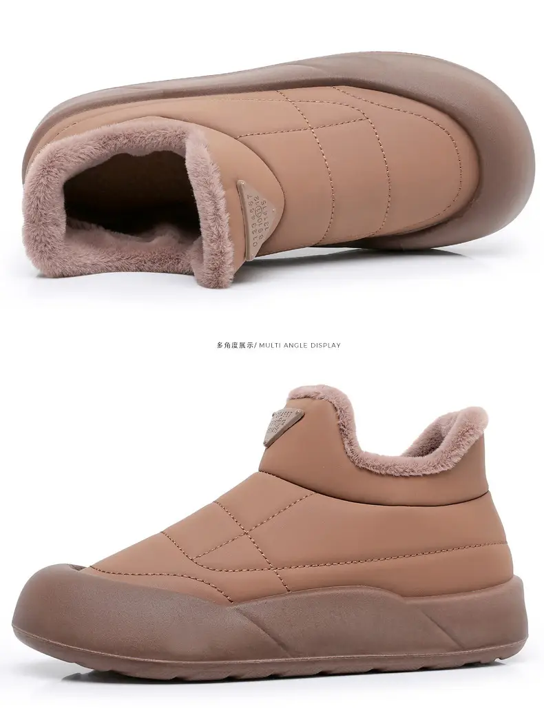 Women's Black Fleece Winter Boots Thick Bottom — feature 32