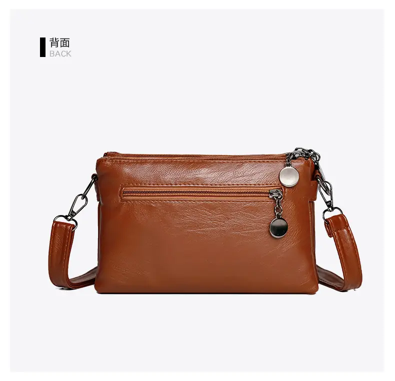 Black Textured Sheepskin Shoulder Crossbody Bag for Women — feature 31