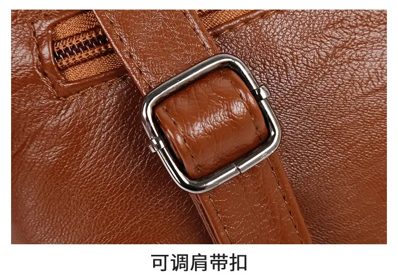 Black Textured Sheepskin Shoulder Crossbody Bag for Women — feature 37