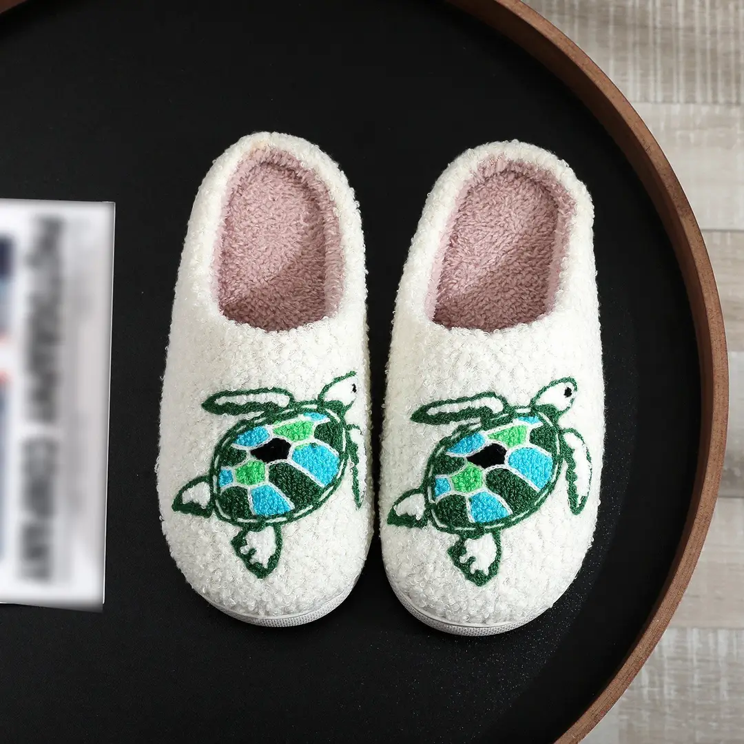 Amazon Grinch balloon Christmas Halloween explosion cotton slippers men and women home winter wool slippers cross-border — feature 19