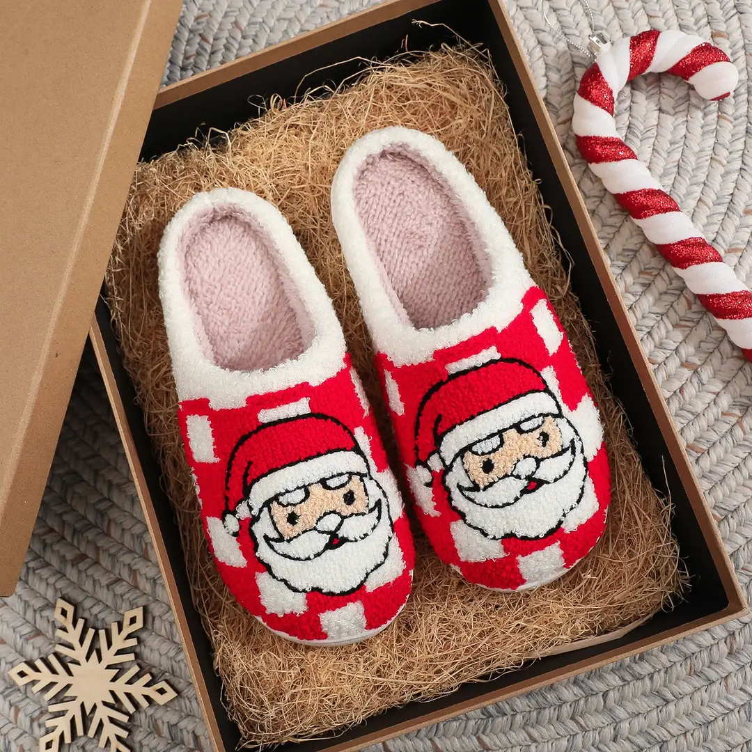 Amazon Grinch balloon Christmas Halloween explosion cotton slippers men and women home winter wool slippers cross-border — feature 22