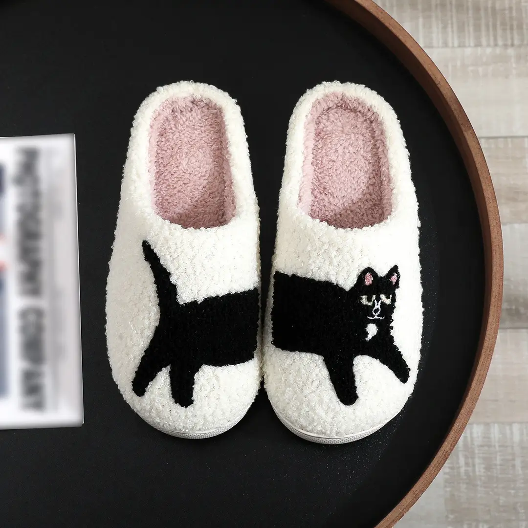 Amazon Grinch balloon Christmas Halloween explosion cotton slippers men and women home winter wool slippers cross-border — feature 36