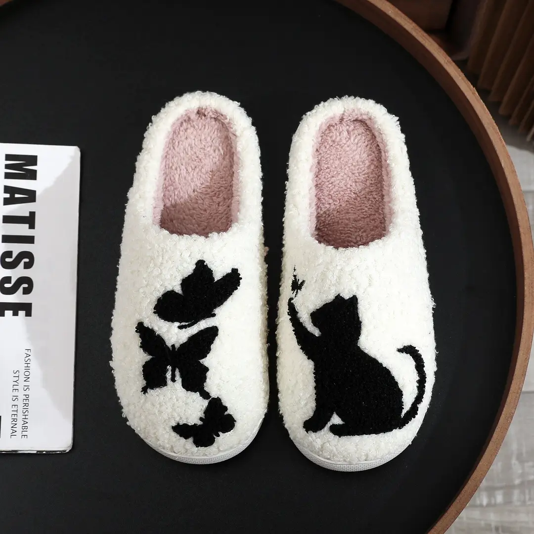 Amazon Grinch balloon Christmas Halloween explosion cotton slippers men and women home winter wool slippers cross-border — feature 39
