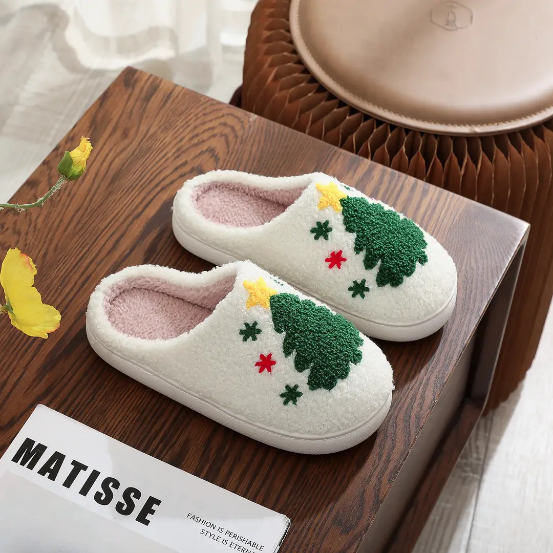 Amazon Grinch balloon Christmas Halloween explosion cotton slippers men and women home winter wool slippers cross-border - Image 10