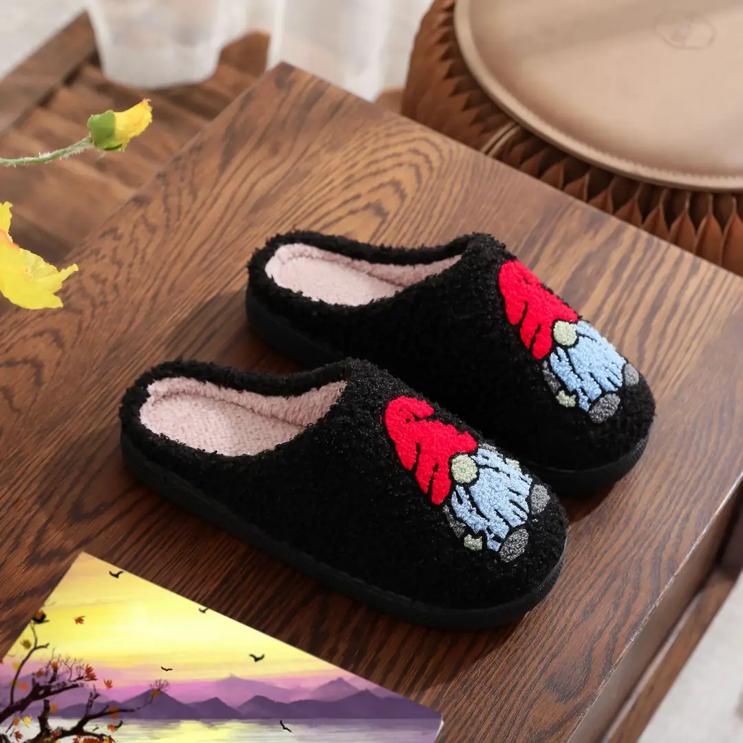 Amazon Grinch balloon Christmas Halloween explosion cotton slippers men and women home winter wool slippers cross-border - Image 12