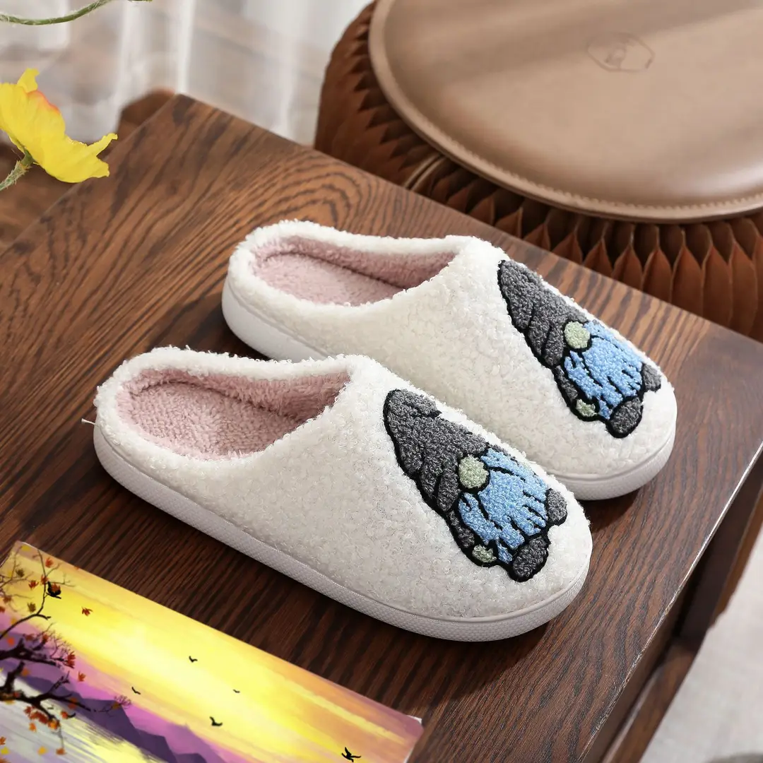 Amazon Grinch balloon Christmas Halloween explosion cotton slippers men and women home winter wool slippers cross-border - Image 13