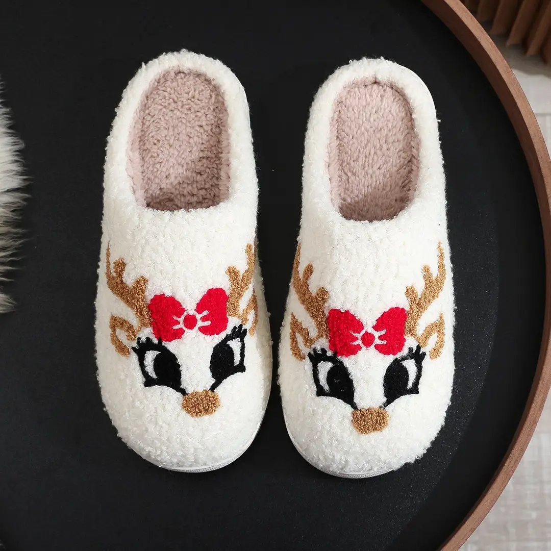 Amazon Grinch balloon Christmas Halloween explosion cotton slippers men and women home winter wool slippers cross-border - Image 42