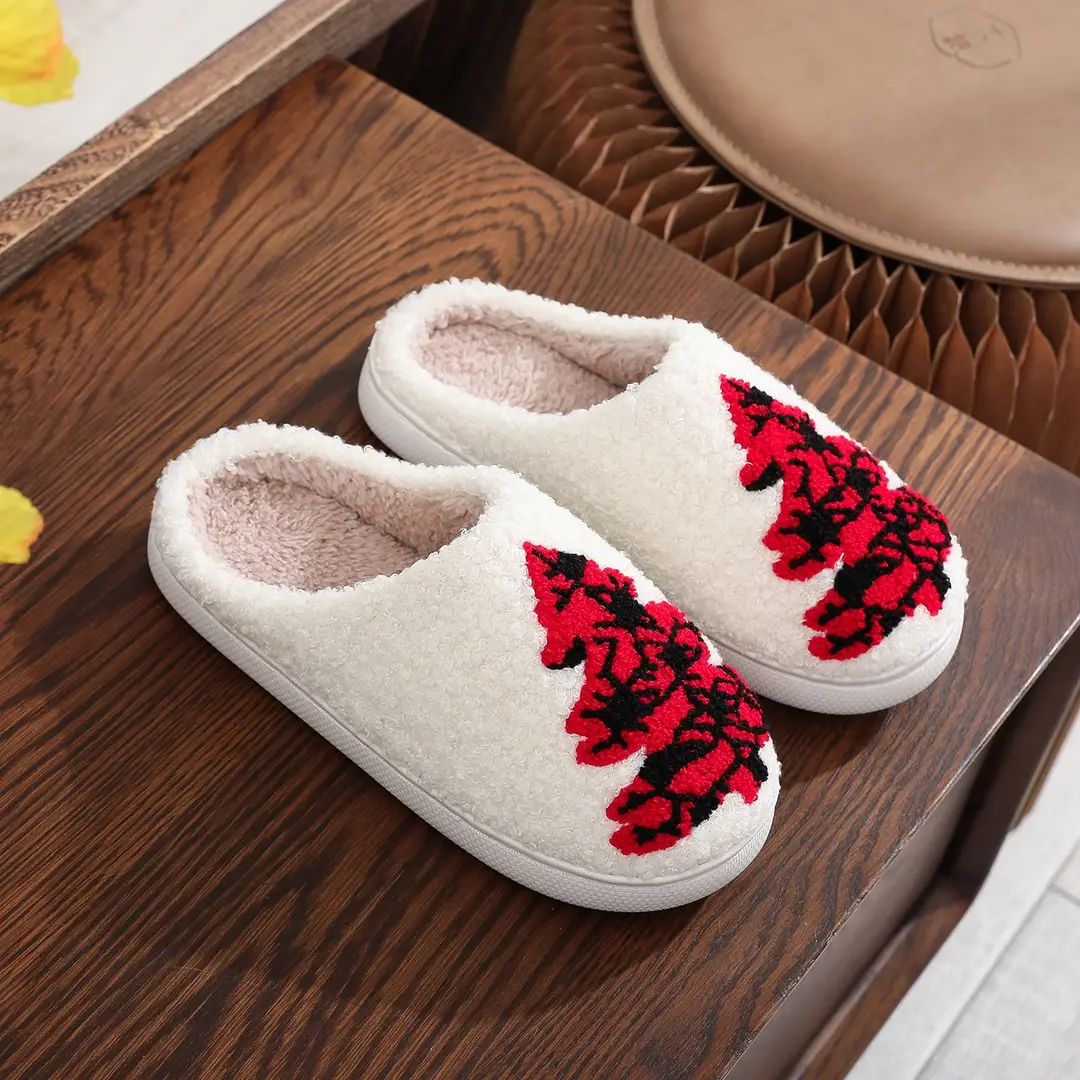 Amazon Grinch balloon Christmas Halloween explosion cotton slippers men and women home winter wool slippers cross-border - Image 5