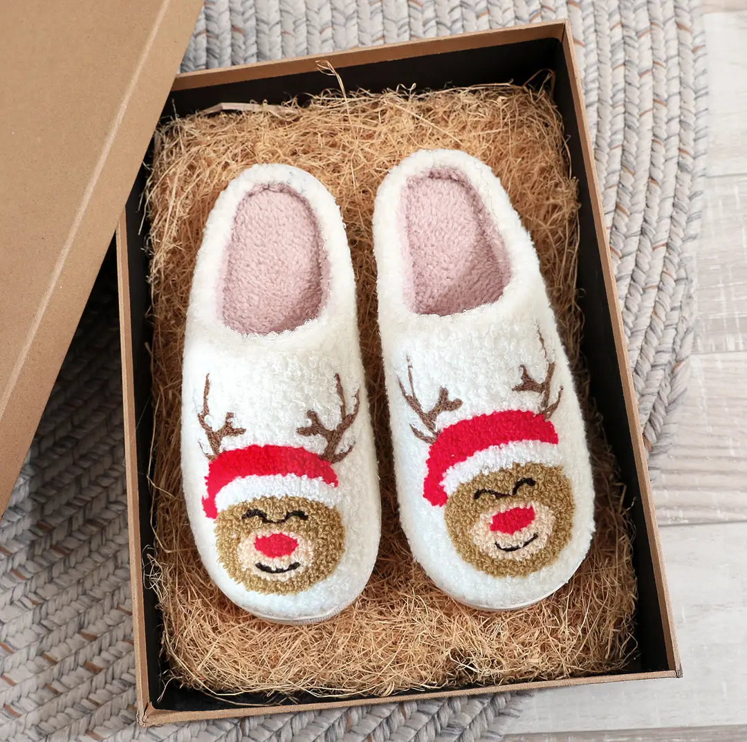 Amazon Grinch balloon Christmas Halloween explosion cotton slippers men and women home winter wool slippers cross-border - Image 7