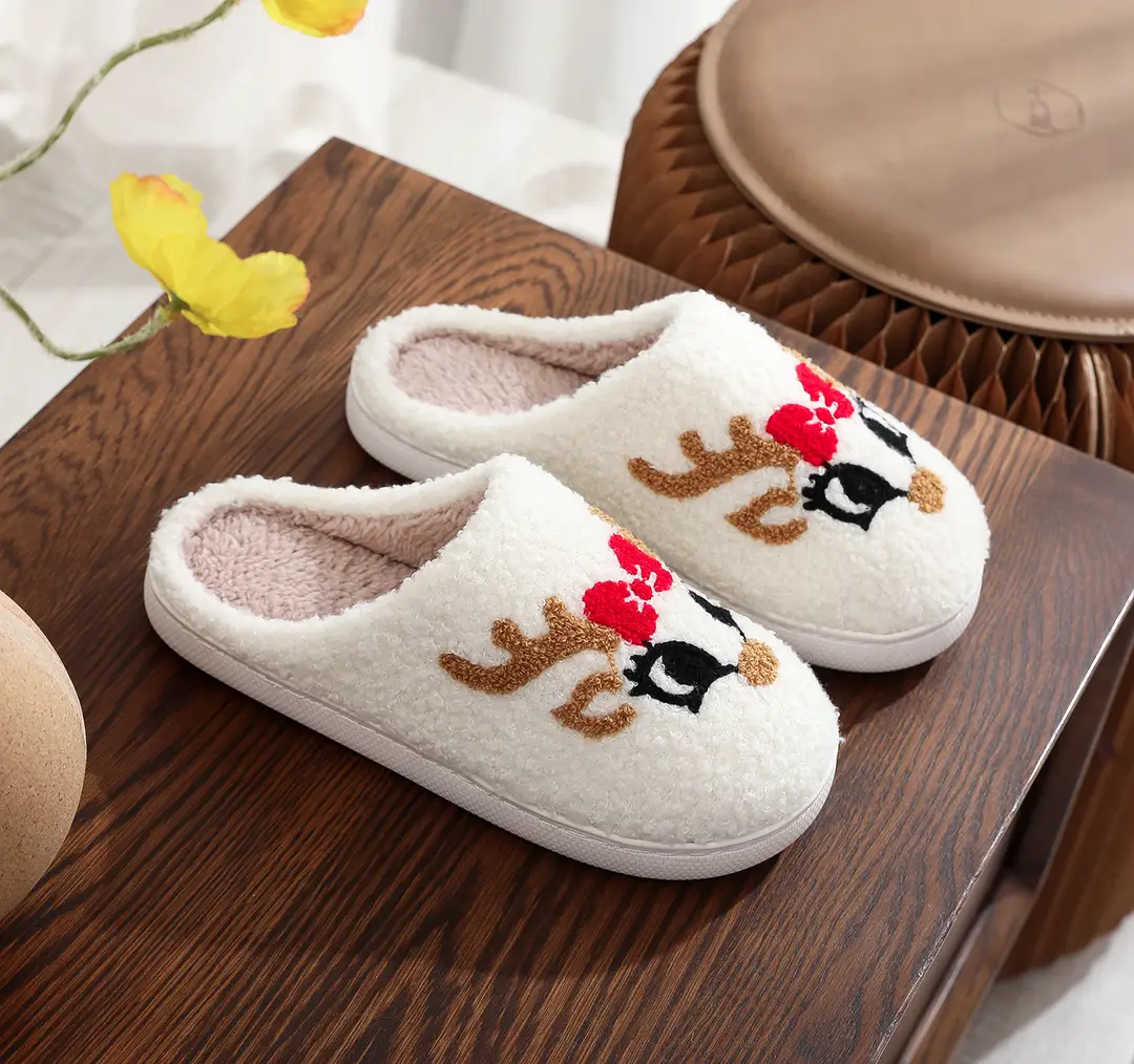 Amazon Grinch balloon Christmas Halloween explosion cotton slippers men and women home winter wool slippers cross-border - Image 8