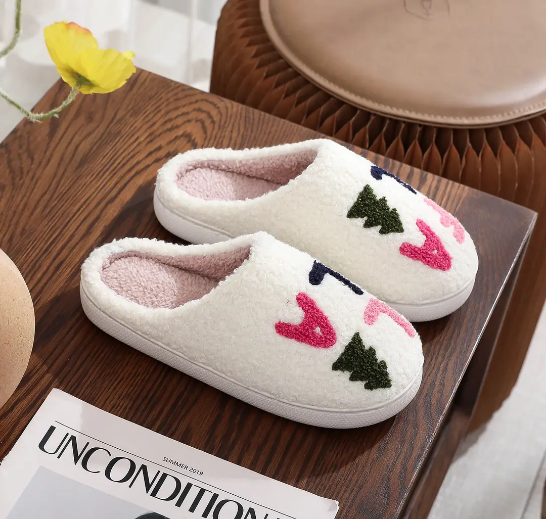 Amazon Grinch balloon Christmas Halloween explosion cotton slippers men and women home winter wool slippers cross-border - Image 9