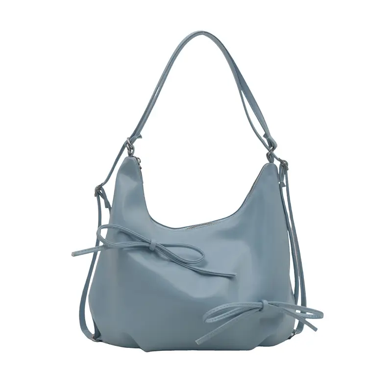 Golden French Style Pleated Shoulder Bag - Image 9