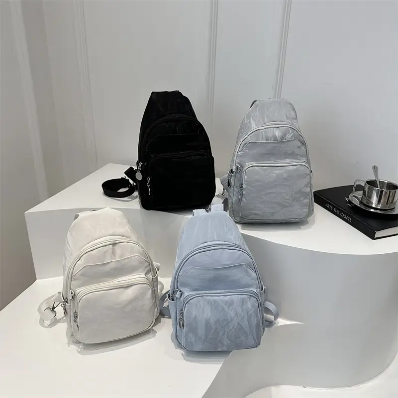 Women's Casual Crossbody Backpack 2024 Solid Color Large Capacity - Image 8