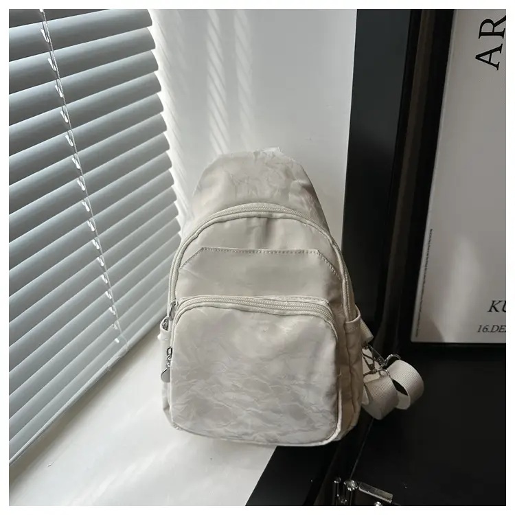 Women's Casual Crossbody Backpack 2024 Solid Color Large Capacity — feature 22