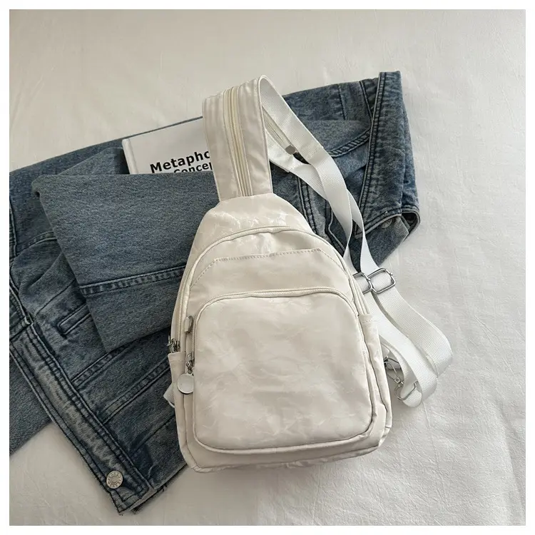 Women's Casual Crossbody Backpack 2024 Solid Color Large Capacity — feature 23