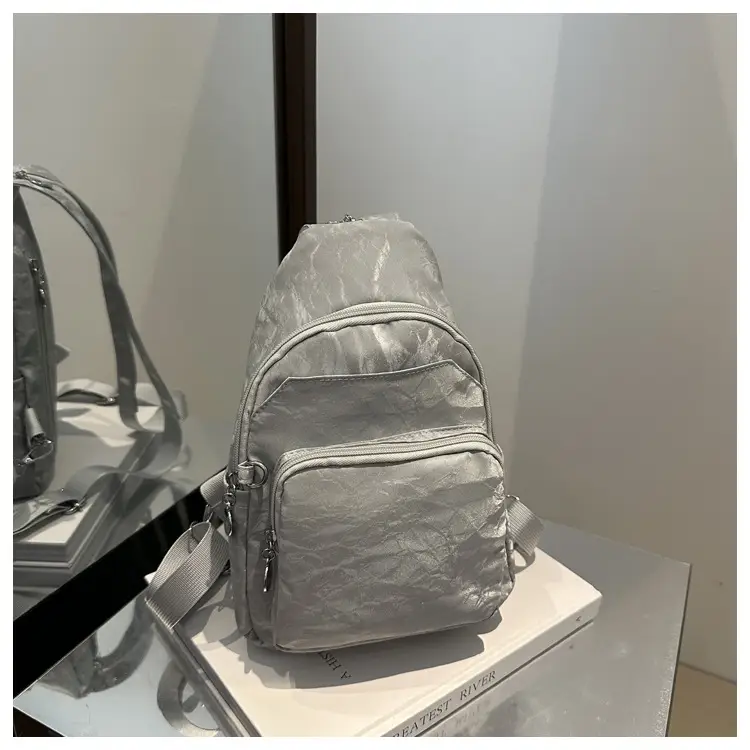Women's Casual Crossbody Backpack 2024 Solid Color Large Capacity - Image 2