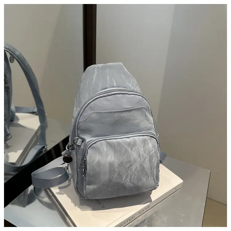 Women's Casual Crossbody Backpack 2024 Solid Color Large Capacity - Image 3