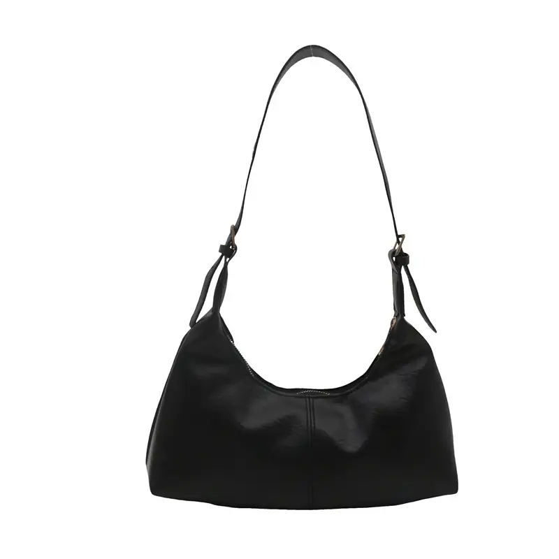 Black Frosted Shoulder Crossbody Bag Large Capacity - Image 10