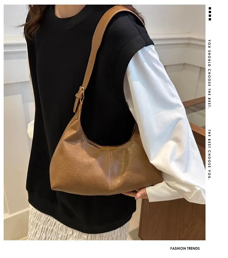 Black Frosted Shoulder Crossbody Bag Large Capacity — feature 1