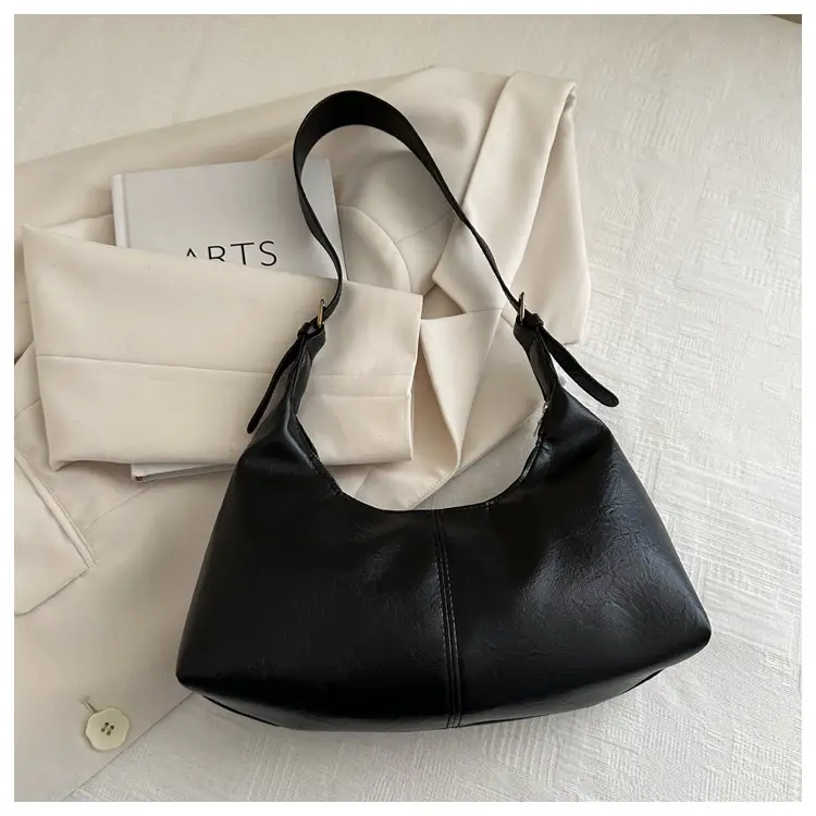 Black Frosted Shoulder Crossbody Bag Large Capacity — feature 13
