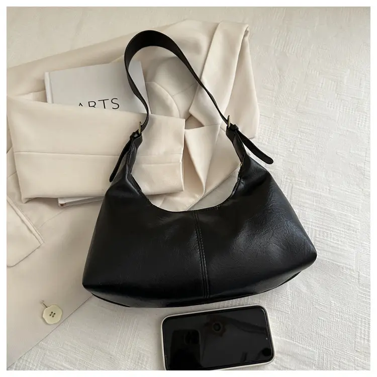 Black Frosted Shoulder Crossbody Bag Large Capacity — feature 14