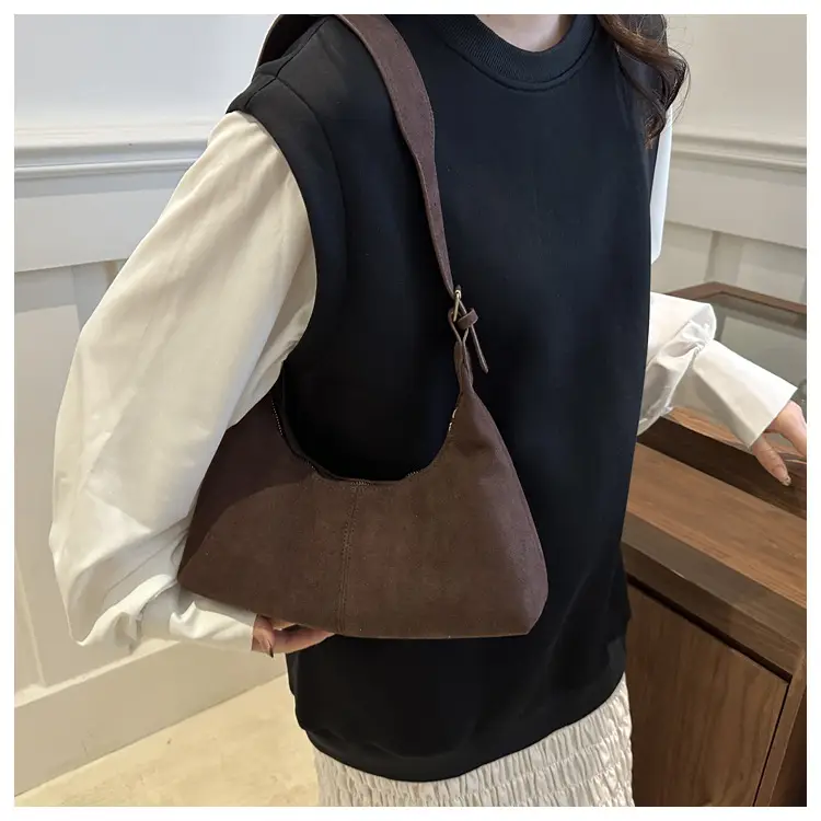 Black Frosted Shoulder Crossbody Bag Large Capacity — feature 41