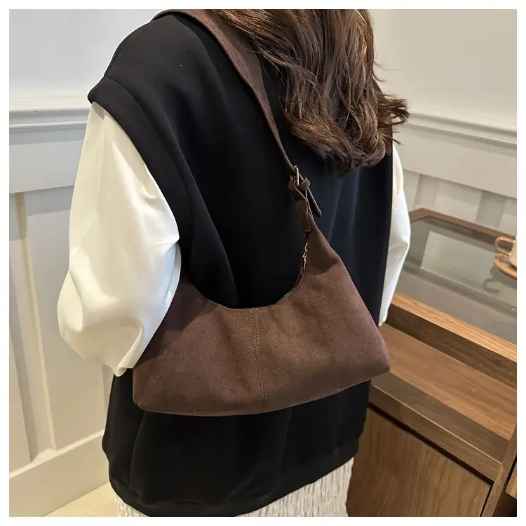 Black Frosted Shoulder Crossbody Bag Large Capacity — feature 42