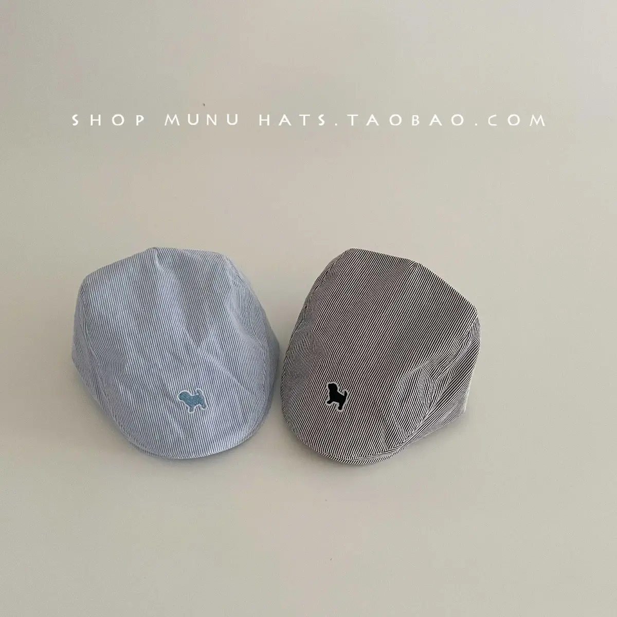 Baby Striped Hat Sunshade Cap Gray — feature 21