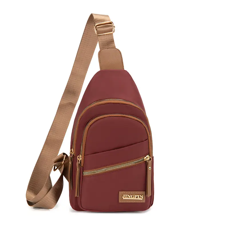 Green Korean Style Multi-layer Chest Bag for Women - Image 5