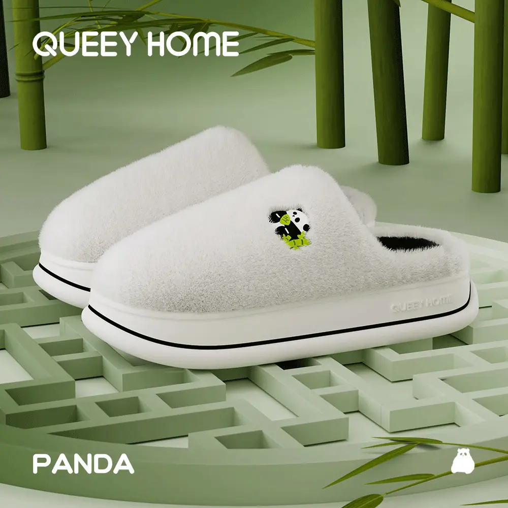 Cotton Slippers for Women in Winter 2026 New Model That Can Be Worn Outside the Home, Warm and Non-Slip Thick-Soled Couple's Cotton Slippers for Men in Winter - Image 2