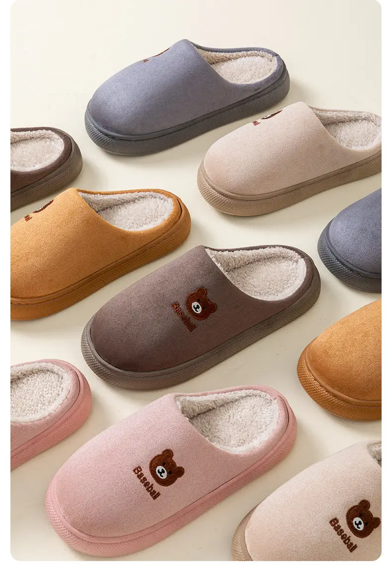 2025 New Bear Shaped Cotton Slippers for Women — feature 14