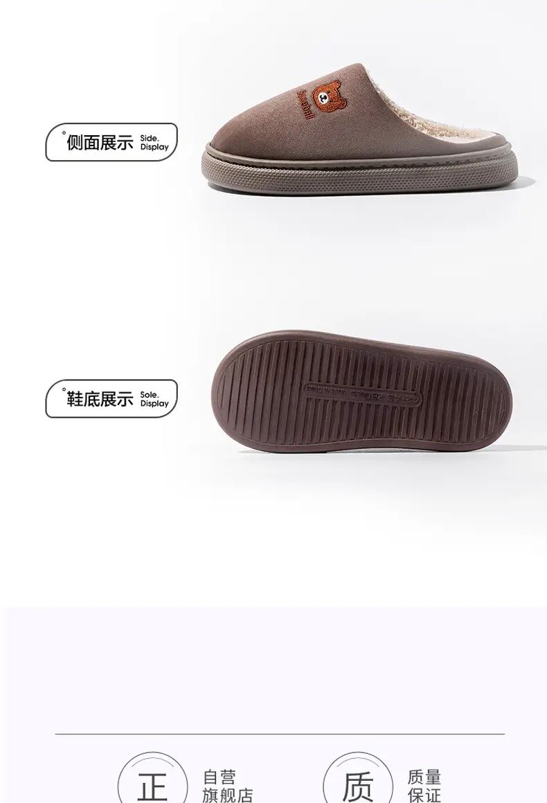 2025 New Bear Shaped Cotton Slippers for Women — feature 19