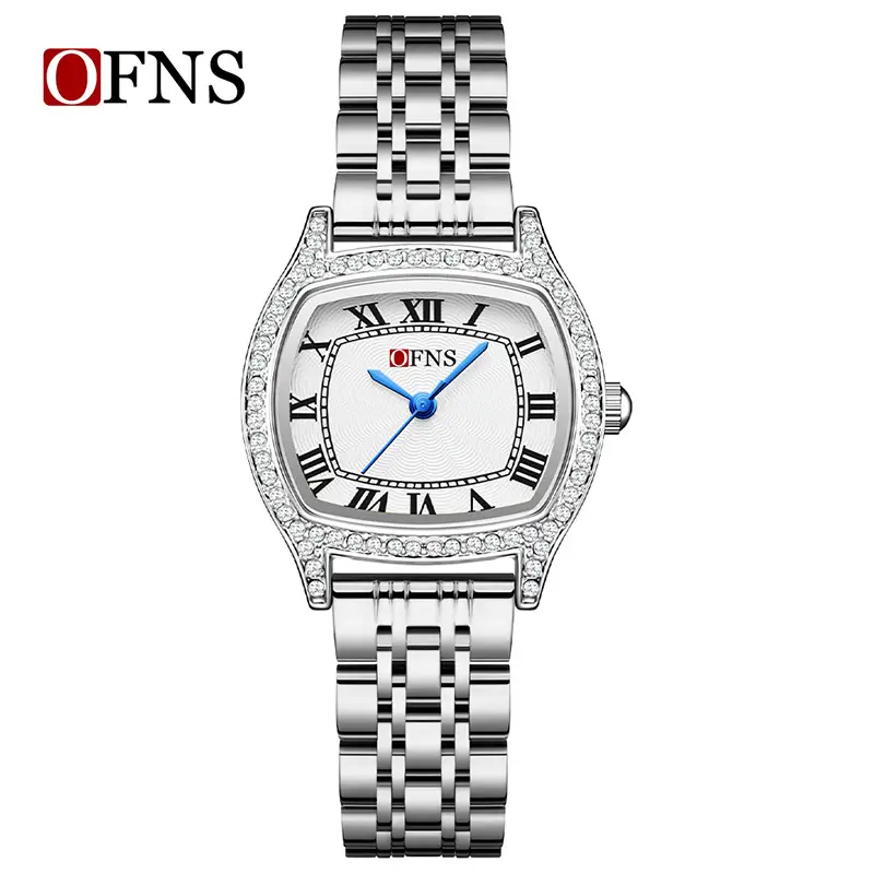 Women's Green Crocodile Leather Watch with Diamond Face - Image 19